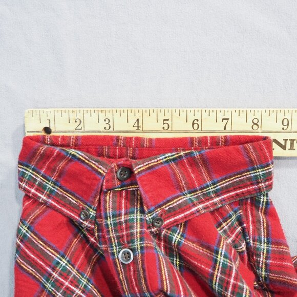 LL Bean Flannel Shirt Mens Large Red Plaid Check Heavyweight Outdoor Lumberjack - Picture 7 of 10